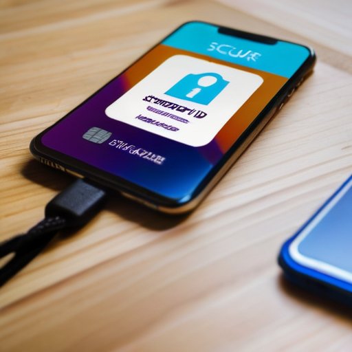 Современный студенческий ID на столе с замком и смартфоном, подчеркивающий безопасность использования.