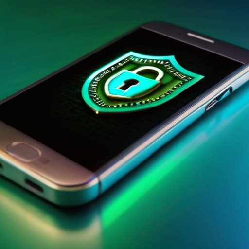 Цифровой замок в щите с смартфоном и ноутбуком, символизирующими безопасность.