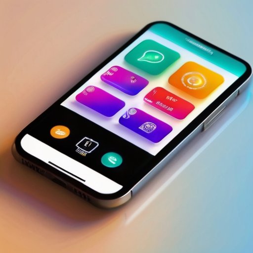 Современный смартфон с интерфейсом банковского приложения и уведомлениями о транзакциях.
