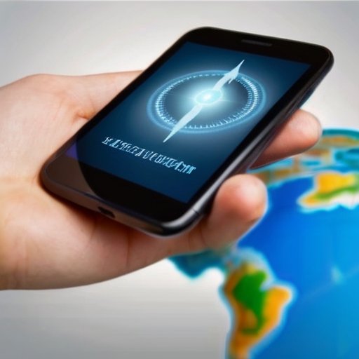 Цифровая карта на современном смартфоне на фоне карты мира с иконками путешествий.
